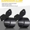 50 Pack 1/2 Inch Suspension Pipe Clamp Pex Clamps Conduit Clamp with Screws for Pex Copper CPVC Tubing Supports Butterfly Style