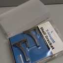 Clear Acrylic Shelves 11.5 inches, 3/4" Thick Transparent Wall Mounted Floating Shelves for Bedroom, Living Room, Bathroom, Kitchen With Screws and Brushed Nickel Finish Brackets, Pack of 4