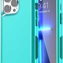 AICase Rugged Case for iPhone 13/12 Pro Max, Heavy Duty 3-Layer Durable Military Grade Protection Shockproof/Drop Proof Protective Cover for iPhone 13/12 Pro Max 6.7' 3 (Mint)