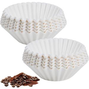 250 Count 8-12 Cup Basket Coffee Filters, Disposable Coffee Filters, Large Commercial Filters for Most Coffee Machines, Basket Style, White Paper, Chlorine Free