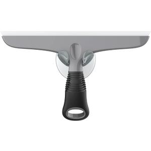 MR.SIGA Multi-Purpose Silicon Squeegee for Window, Glass, Shower Door, Car Windshield, Heavy Duty Window Scrubber, Includes Suction Hook, 10 inch, Gray & Black, 1 Pack