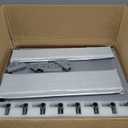 Clear Acrylic Dog Playpen, 10 Panels 29.5 Inch Tall Indoor Pet Play Pen with Door, Transparent Puppy Fence for Small Dogs, Dog Fence Crate Kennel Whelping Cage (Silver)