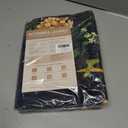 Rugflix Scalloped Floral Rug for Entryway, 2x3 Washable Non-Slip Kitchen Area Rugs, Small Low Pile Indoor Door Mat, Soft Entrance Carpet for Bathroom Bedroom, Dark Black