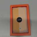 Luggage Tag with Tracker (iOS Only), Premium PU Leather Luggage Tags for Suitcase, Privacy Cover & ID Card Slot, Stainless Loop for Travel Bags, Backpack, Pet Carrier, Ideal Gadgets (Orange)