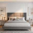 Fromann Upholstered Wall Mounted Headboard for Queen/TXL/King Size Beds, Peel and Stick Headboard 23.6" x 11.8"/PC, Interior Wall Panels for Bedroom Study, Headboards Only (6, Dark Grey)