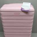 LARVENDER Carry On Luggage 22x14x9 Airline Approved, 20 Inch Expandable PC+ABS Hardside Suitcase Carry On Luggage with Spinner Wheels TSA Lock for Women Men (Pink), 20 Inch - EXT
