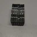 6 x GLAMERMAID Chrome Press On Nails Medium Almond, White Handmade Metal Fake Nails Stiletto, Glitter Glazed Donut False Nail Short Oval, Glossy Natural Reusable Acrylic Stick Glue on Nails Kit for Women