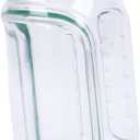 Portable Salad Jar with Leakproof Dressing Compartment Vertical Layering Side Open Reusable Salad Container for School Office Travel Outdoor