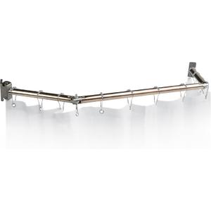 Stromberg Carlson EXT-3542S Extend-A-Shower RV Rod - Hinged Design for 35" to 40" Openings Flexible, Spacious, and Durable Shower Curtain Rod - Folding Mechanism for Compact Storage - Satin