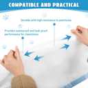 2 x Cat Litter Box Liners 60 Count, Waste Bags for Self-Cleaning Cat Litter Box, Replacement Extra Large Cat Litter Box Liners, 26 x 15.7 Inches3 Packs/60 Counts (Blue)