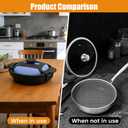 2 Pcs Silicone Lid Lock Strap for Crockpot Slow Cooker, Black Universal Crockpot Lid Holder & Silicone Strap, Heat-Resistant & No-Spill, High Elasticity, Not Easily Damaged