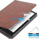 2 x CoBak Stand Case for 7" Kindle Paperwhite 12th Gen 2024 and Kindle Colorsoft with Hand Strap - Compatible with iPhone MagSafe, for Samsung/Belkin/Anker Wireless Charging Pads, Durable, Auto Sleep Wake (*Vintage Brown)