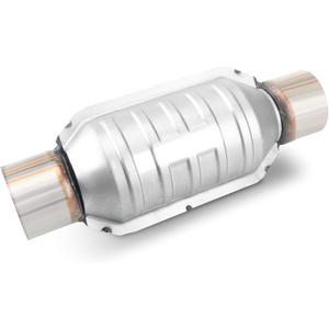 2.25" Inlet/Outlet High Flow Universal Catalytic Converter Direct-Fit with O2 Port & Heat Shield (EPA Compliant)