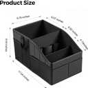 WHHMK Car Storage, Sturdy Leather Car Backseat Organizers, Support Up to 33 LB of Weight Automotive Front Seat Organizer, Floor Organizer and Storage Used for SUV Truck Toy Snack Water Bottle Holder