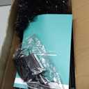 4ft Lighted Halloween Black Christmas Tree, Artificial Christmas Tree with Lights,Small Snowy Artificial Xmas Tree for Home, mini Table Tree not pre lite,Shops and Holiday Decoration