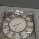 ZOOFOX 12 Inch Retro Wall Clock, Silent Non-Ticking Battery Operated Movement Decorative Round Quartz Wall Clock, Raised 3D Arabic Numeral Clock for Home, Living Room, Kitchen, Office