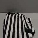 3 Pcs Referee Shirt, Referee Costume Men Women Zipper Collar Black and White Striped Ref Shirt for Football Soccer Sports (XX-Large)