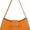 KAMEILONG Trendy Red Shoulder Bag for Women Patent Leather Hobo Handbags Y2K Purses Clutch Bag Cute Bow Purse