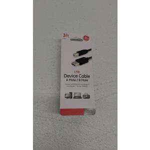 GE USB2: DEVICE CABLE3FT ATOB PLUGS 34501