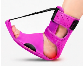 Plantar Fasciitis Night Splint, Night Splint for Plantar Fasciitis Women & Men, Adjustable Straps Stretch the Plantar Fascia, Helps Relieve Heel & Morning First Step Pain, Soft & Breathable, Pink