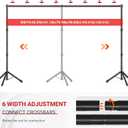 Backdrop Stand, Adjustable 10x7.5 FT Background Stand Backdrop for Parties, Photo Video Studio, Portable Photography Backdrop Stand with Carrying Bag, 6 Backdrop Clamps, and 2 Stand Bags
