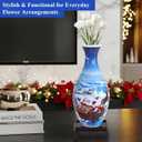 wowsome 3D Puzzle Vase for Adults, Jigsaw Puzzle Vase for Flower, Art Puzzles Gift for Women House Flowers Arrangements and Home Decoration (Santa Chimney)