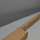 Ivilon Drapery Treatment Window Curtain Rod - Acrylic Ball 1 inch Pole. 72 to 144 Inch. Warm Gold