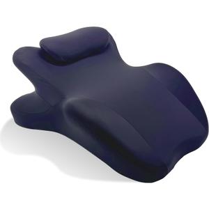 Memory Foam Wedge Pillow Ergonomic Reading Pillow, Comfortable and Supportive Back Support Prone Pillow to Relax Neck and Back for Reading, Watching TV, Sleeping on Your Stomach in Bed-Navy Blue