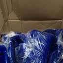 Boat Fenders 4 Pack 8.5 x 27 Inches Ribbed Twin Eyes Boat Fenders Bumpers for Docking, Comes with Ropes and Pump to Inflate