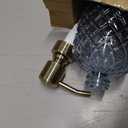 16 oz Glass Soap Dispenser with Vintage Gold Pump