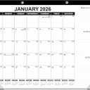 GuassLee Large Desk Calendar 2026,22" x 17" Desktop Wall Calendar 18 Months Planner Runs from Jan. 2026 to Jun. 2027 with Julian Date To-do & Notes Monthly Goals for School Home Office