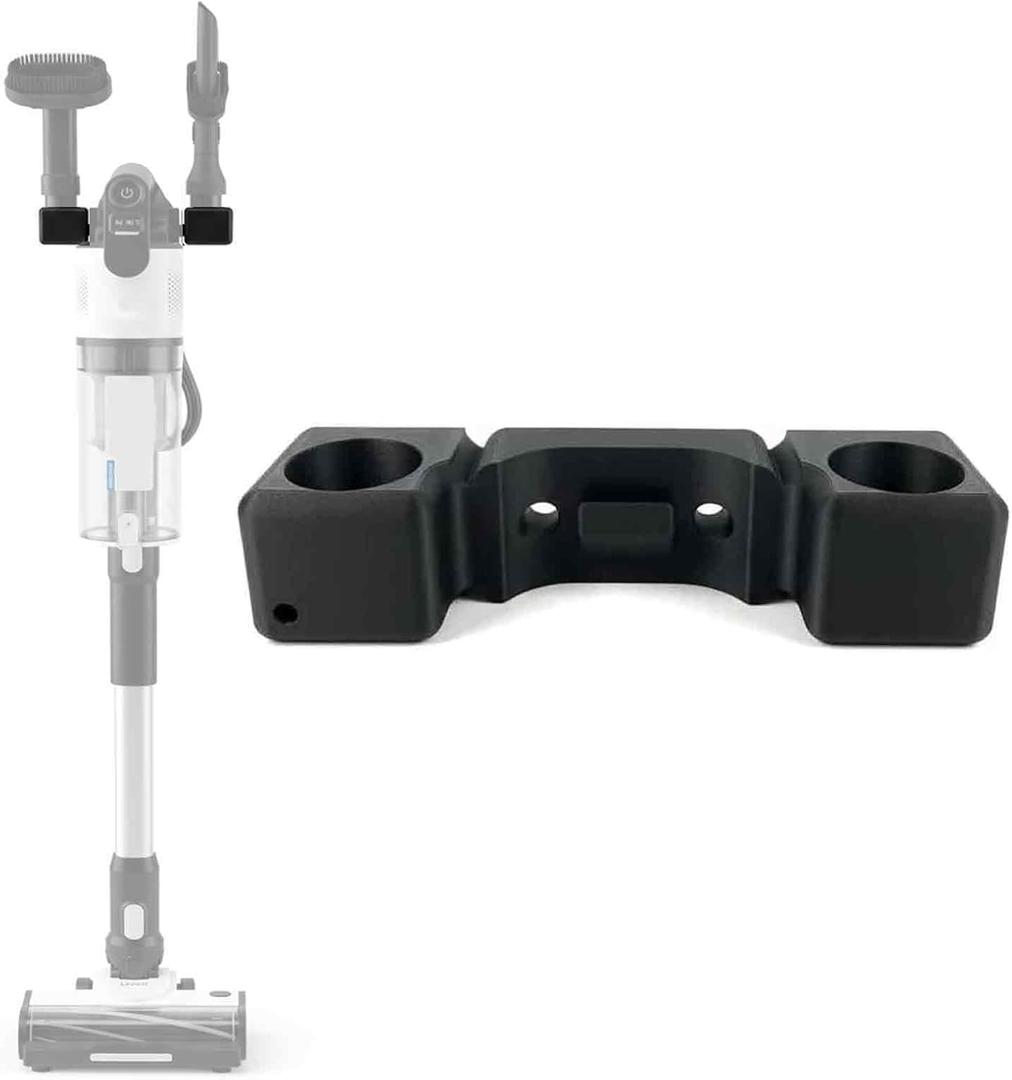 Multi-Functional Wall Mount Bracket for Levoit LVAC 200 - with Brush Head Storage and Cable Management, Modular Design - Includes connectors and nozzles