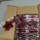 40 Pairs Rimless Star Sunglasses Bulk Wholesale Transparent Candy Color Star Glasses for Women Men Party Favors (Red, S)