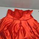 MllesReve Womens Long Strapless Satin Prom Dress Sleeveless Slit Evening Ball Gown with Pockets (6, Red)