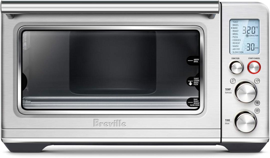 Breville BOV860BSS Smart Oven Air Fryer and Convection Oven, 0.8 Cubic Feet Capacity, Brushed Stainless Steel