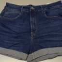 VIPONES Women Denim Shorts High Rise Trendy Stretch Frayed Summer Casual Jean Shorts,12