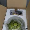 Plug in Pendant Light Green Glass Hanging Lights with Plug in Cord Vintage Gold Hanging Pendant Light Mid Century Modern Ceiling Hanging Lamp for Kitchen Island Dining Room Living Room Bedroom