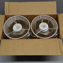 Sucolite Small 11.8'' Table Lamps Set of 2, Bedside Nightstand Lamps for Bedroom Kids Room, Cute Desk Lamps with Studded Texture Base for Reading Nursery Living Room Office, White & Beige