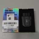 OBD2 Scanner Reader Bluetooth Wireless Auto Diagnostic Scan Tool for iOS & Android for Performance Test Bluetooth 5.4 Car Check Engine Car Code Reader, Clear Error Code Live Data Reset Exclusive APP (black)