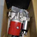 Tuningsworld 3HP High Torque Mini Starter 18493 for Chevy SBC BBC 262-454 V6&V8 153 168 Tooth, Red