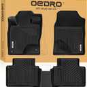 OEDRO Floor Mats Fit for Honda Civic 10th Gen 2016-2021 Sedan/Hatchback/Sport/Coupe/Type R, TPE All Weather Car Liners Tailored Fit for Honda Civic Accessories, 1st and 2nd Row
