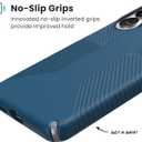 Speck Samsung Galaxy S26+ Presidio2 Grip + Magnet Case - Deep Sea/Silver Metallic/Spell Blue