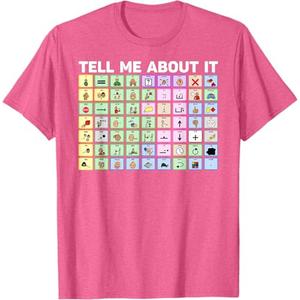 Tell Me About It Speech Language Pathology AAC Sped Teacher T-Shirt, Size L