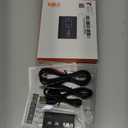 1Mii Bluetooth 5.3 Transmitter Receiver for TV to Wireless Headphones, Dual Link aptX Adaptive/Low Latency/HD Audio, Aux Bluetooth Audio Receiver Adapter for Home Stereo, Airplane, Boat, Gym (Black)