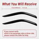 2PC Rain Guards for 2014-2025 Ford Transit Commercial Models Window Visors Deflectors Sun Shades Vent Tape On Out Channel