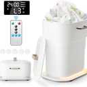 Foldable Towel Warmer 27L,Retractable Portable Towel Warmers Bucket, Time Setting & Auto Shut-Off, 3 Heat Levels with Lighting,Heats Towels/Robes/Blankets, Ideal for Bathroom (White)