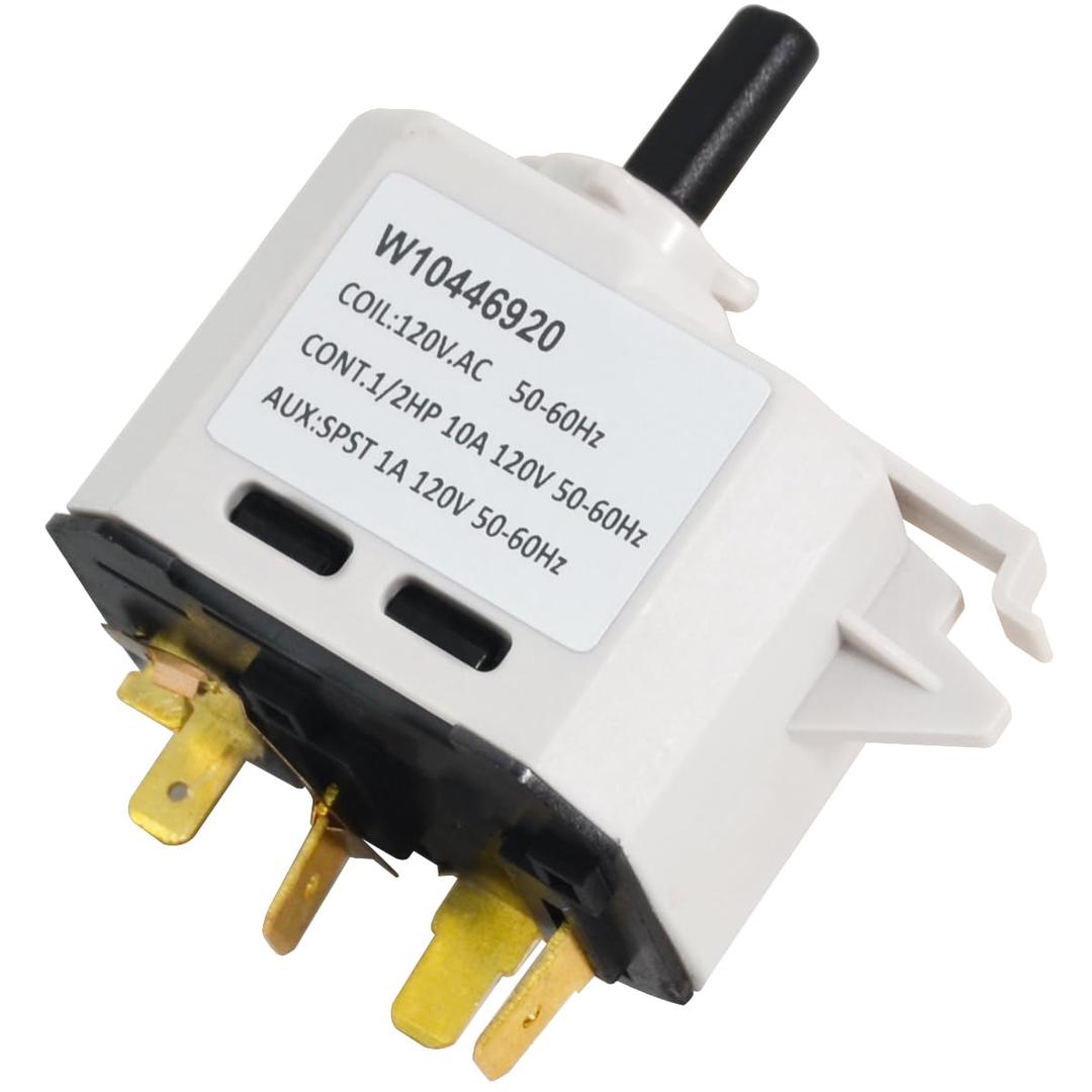 ZNTVW W10446920 WPW10563095 Dryer PushtoStart Switch Part Compatible with Whirlpool, Kenmore, Amana, Inglis Dryers Replaces 4446934 PS11754857 PS11756343