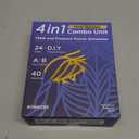 4 in 1 - D.I.Y & Tens Unit & EMS & Massage Muscle Stimulator, Dual Channel TENS Units Therapy Machine for Pain Relief, FDA Cleared Rechargeable Electronic Pulse Massager,with 12pcs Electrode Pads