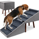 2-in-1 Ottoman Dog Stairs for Large Dogs,21.6 Inch Foldable