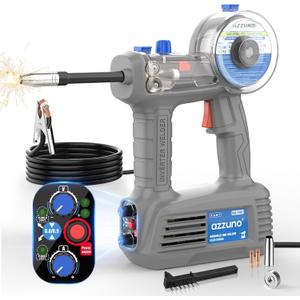 AZZUNO 100Amp Handheld MIG Welder Machine, Gasless MIG Welder Machine, Portable Flux MIG Welding Machine 100V